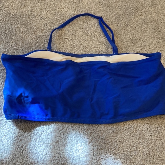 Bright Blue Halter Bikini Top Size Large - Picture 2 of 5